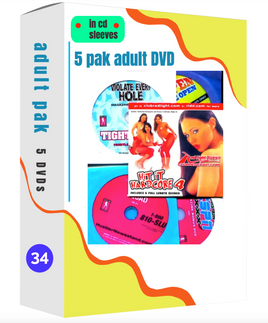 5 pack Adult DVD set (in Cd Sleeves) # 34