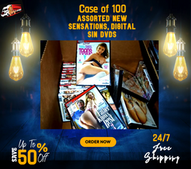 Box of 100 Digital sin, New Sensations Assorted DVD's (Free Shipping included)