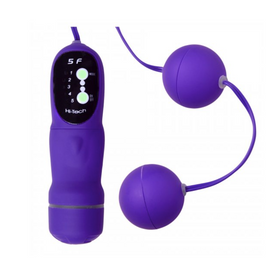 5 Function Purple Vibrating Pleasure Beads.  Brand: Trinity Vibes